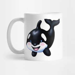 Cute Orca Drawing Mug